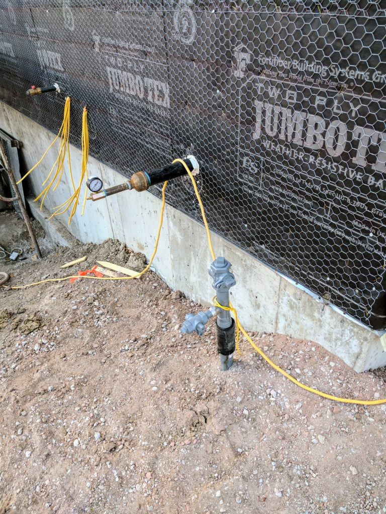 Natural Gas Line Installation SLOAN'S VISTA a modern home